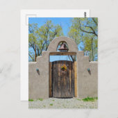 Gate in Adobe Wall, New Mexico Postkarte (Vorne/Hinten)