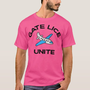 Gate Lice Unite häufige Flyer-Nachricht mit Cartoo T-Shirt