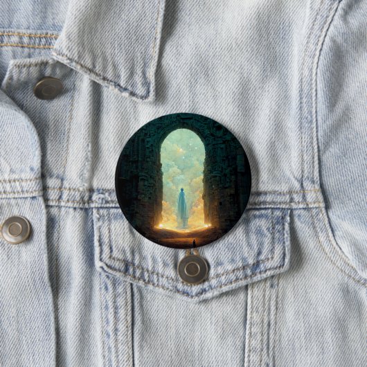 Gate of the Gods Fantasy Sci-Fi Art Button (Beispiel)