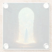 Gate of the Gods Fantasy Sci-Fi Art Glass Unterset Glasuntersetzer (Rückseite)