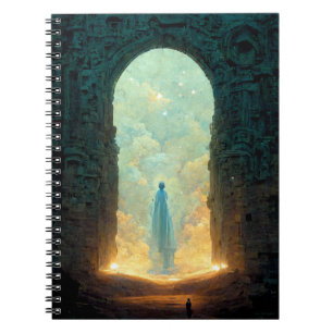 Gate of the Gods Fantasy Sci-Fi Art Notebook Notizblock