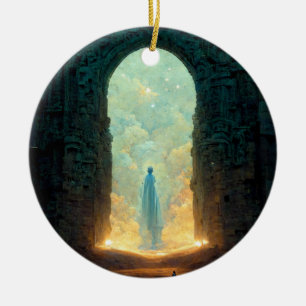 Gate of the Gods Fantasy Sci-Fi Keramik Ornament
