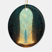 Gate of the Gods Fantasy Sci-Fi Keramik Ornament (Links)