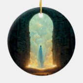 Gate of the Gods Fantasy Sci-Fi Keramik Ornament (Hinten)
