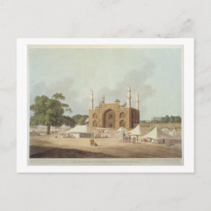 Gate of the Grab of the Kaiser Akbar (1542-1605), Postkarte