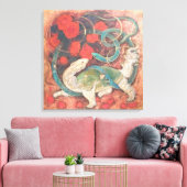 "Gate of Waters – Genbu, Guardian of the North" Leinwanddruck (Insitu (Wohnzimmer))