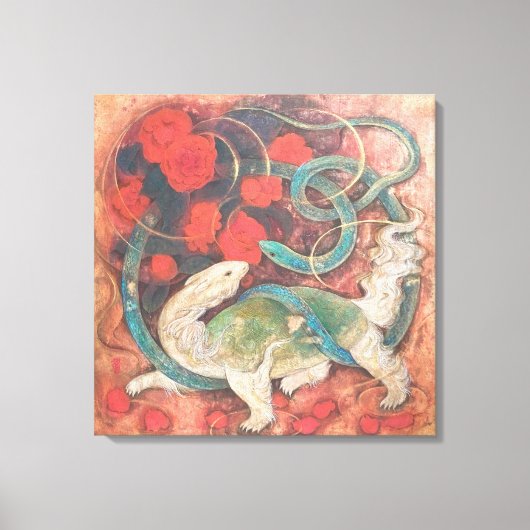 "Gate of Waters – Genbu, Guardian of the North" Leinwanddruck (Vorderseite)