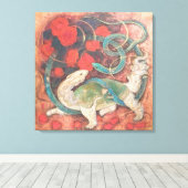 "Gate of Waters – Genbu, Guardian of the North" Leinwanddruck (Insitu (Holzboden))