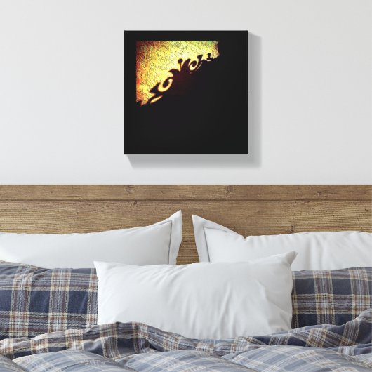 Gate Shadow Leinwanddruck (Insitu (Schlafzimmer))