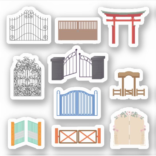 Gate Stickers Aufkleber (Vorderseite)