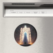 Gate To Eternity Fantasy Sci-Fi Art Button Magnet (In Situ (Geschirrspüler))