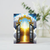 Gate-to-Heve Christlich Art Postkarte (Stehend Vorderseite)