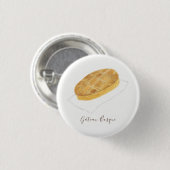 Gâteau Baskische Aquarell Button (Vorne & Hinten)