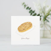 Gâteau Baskische Aquarell Karte (Stehend Vorderseite)