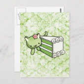 Gateau Matcha Kitty Postkarte (Vorne/Hinten)