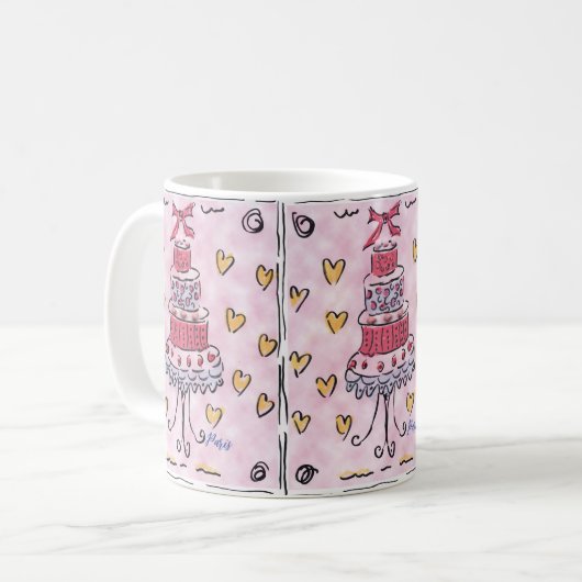 Gâteau Parisien Kaffeetasse (Vorderseite Links)
