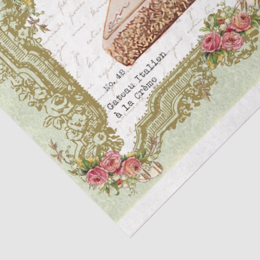 Gâteaux à la Crème Cake Decoupage Seidenpapier (Ausschnitt)