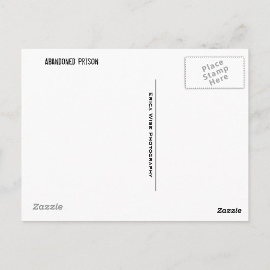 Gated Entry Postkarte (Rückseite)