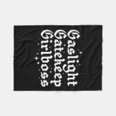 Gatekeep Girlboss Funny Bossbabe Feminist Meme Got Fleecedecke (Vorderseite (Horizontal))