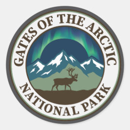 Gates of the Arctic National Park Runder Aufkleber
