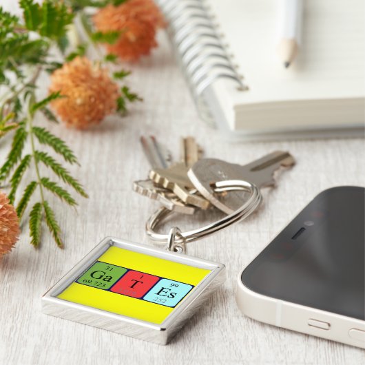 Gates Periodenschlüsselring Schlüsselanhänger (Seite)