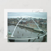 Gateshead Millennium Bridge Postkarte (Vorne/Hinten)