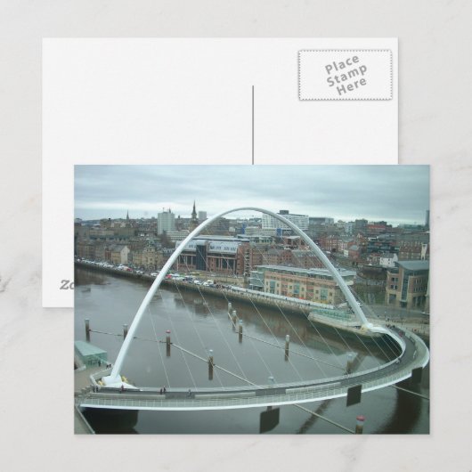 Gateshead Millennium Bridge Postkarte (Vorne/Hinten)