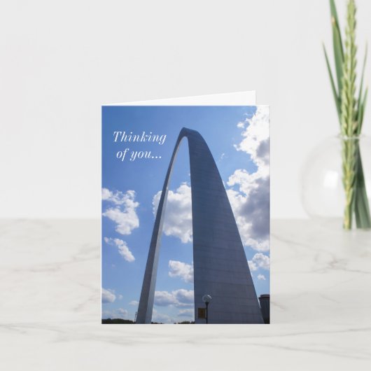 Gateway Arch Denken Sie an Sie Karte (Vorderseite)