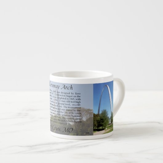 Gateway Arch Espressotasse (Vorderseite Rechts)