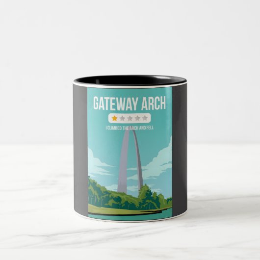 Gateway Arch Funny One Star Review National Park T Zweifarbige Tasse (Mittel)