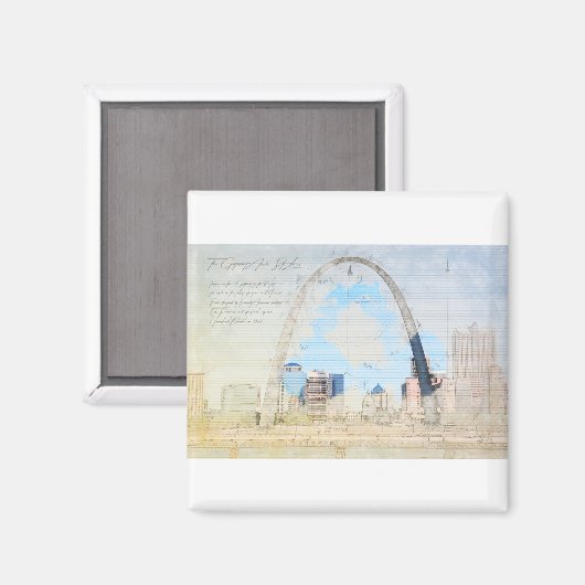 Gateway Arch Magnet (Vorderseite/Rückseite)