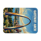 Gateway Arch Missouri Magnet (Horizontal)