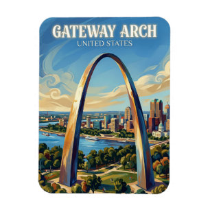 Gateway Arch Missouri Magnet