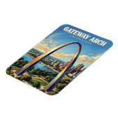 Gateway Arch Missouri Magnet (Linke Seite)