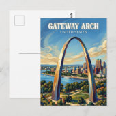 Gateway Arch Missouri Postkarte (Vorne/Hinten)