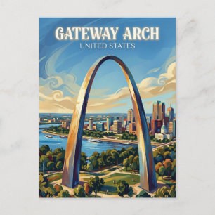 Gateway Arch Missouri Postkarte