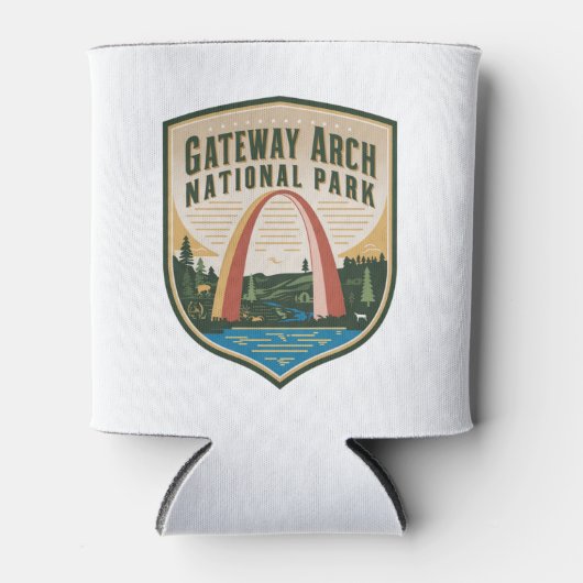 Gateway Arch National Park Abzeichen Dosenkühler (Vorderseite)
