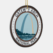 Gateway Arch National Park Abzeichen Keramik Ornament (Rechts)