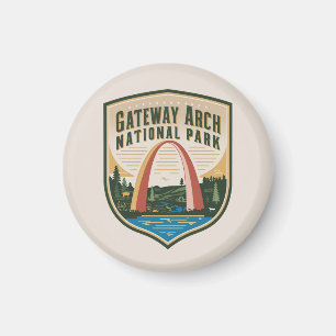 Gateway Arch National Park Abzeichen Magnet