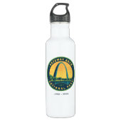 Gateway Arch National Park Edelstahlflasche (Vorderseite)