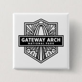 Gateway Arch National Park Geschenk oder Souvenir Button (Vorderseite)