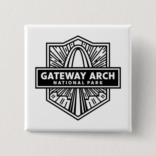 Gateway Arch National Park Geschenk oder Souvenir Button (Vorderseite)