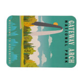 Gateway Arch National Park - Missouri Saint Louis Magnet (Horizontal)