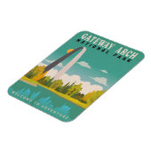 Gateway Arch National Park - Missouri Saint Louis Magnet (Linke Seite)