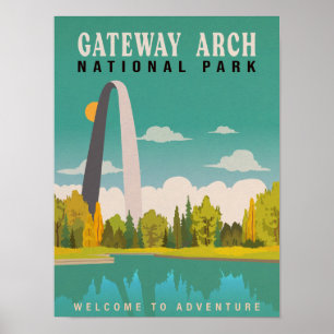 Gateway Arch National Park - Missouri Saint Louis Poster