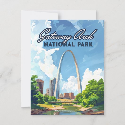 Gateway Arch National Park Missouri St Louis Card (Vorderseite)