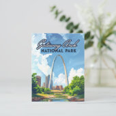 Gateway Arch National Park Missouri St Louis Card (Stehend Vorderseite)