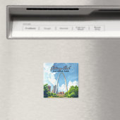 Gateway Arch National Park Missouri St Louis Retro Magnet (In Situ (Geschirrspüler))