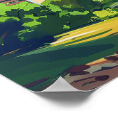 Gateway Arch National Park Missouri St Louis Retro Poster (Ecke)