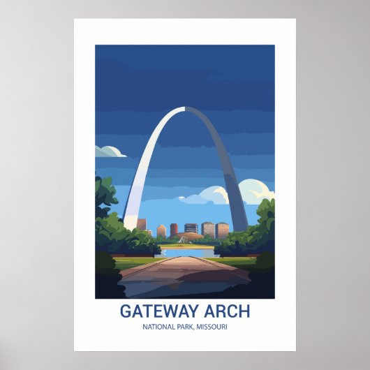 Gateway Arch National Park Missouri USA Poster (Vorne)
